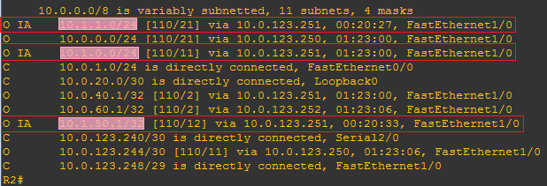 R2路由表多域截图
